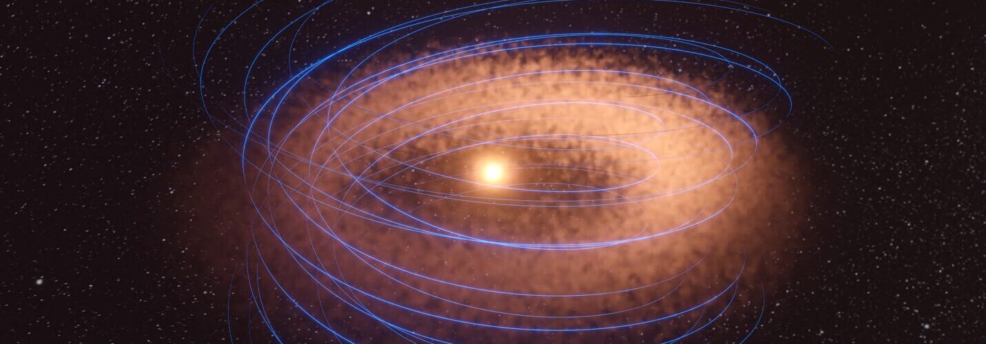 ALMA observa por primera vez un campo magnético en un disco protoplanetario  