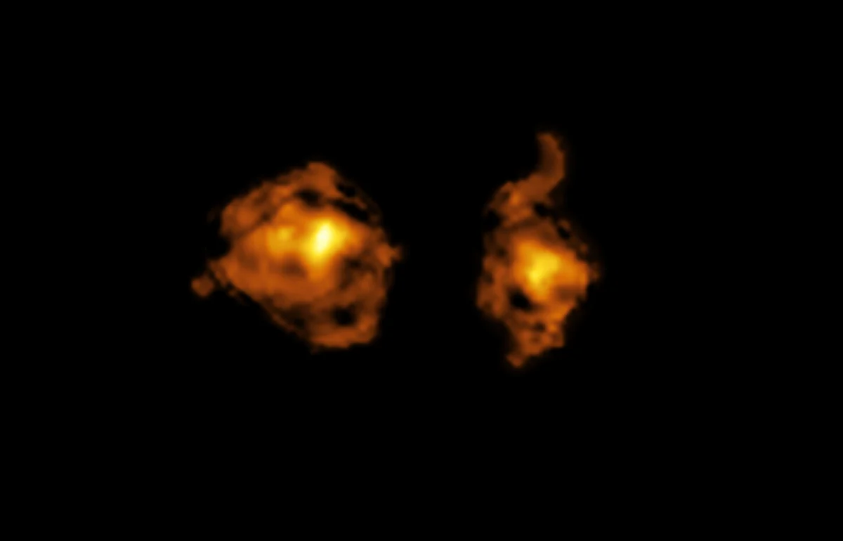 Un equipo de astrónomos observa una batalla entre galaxias en el espacio profundo
