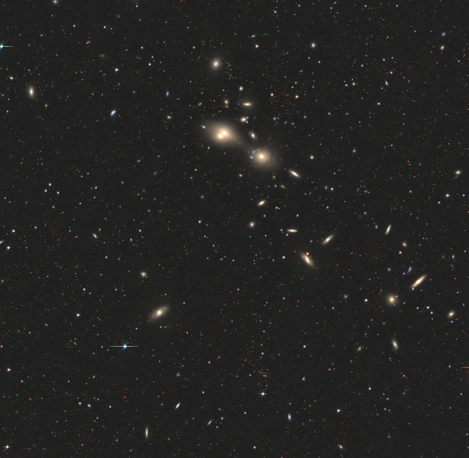 Wide-field view of the region of the sky around a ‘cosmic jous