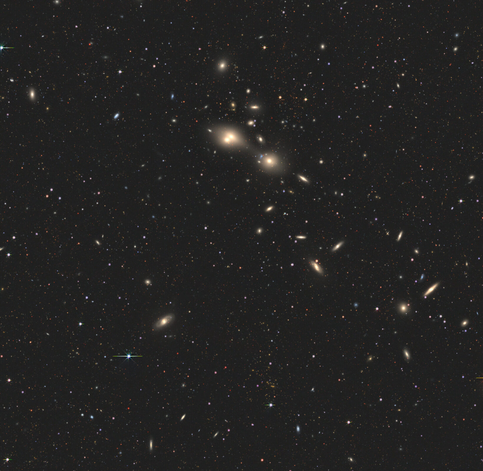 Wide-field view of the region of the sky around a ‘cosmic jous