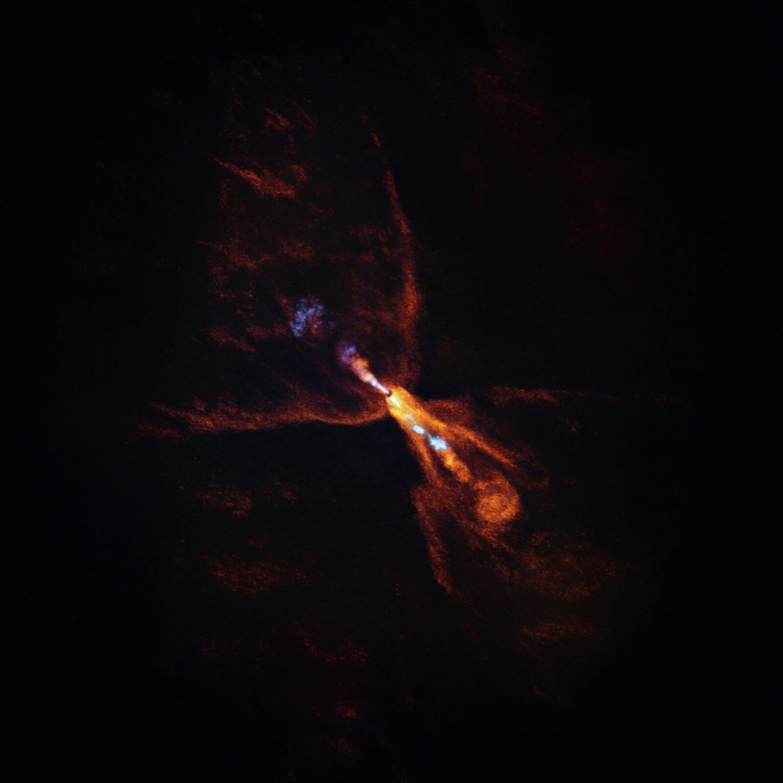 Imagen de ALMA de HOPS-315, un sistema planetario aún en formación