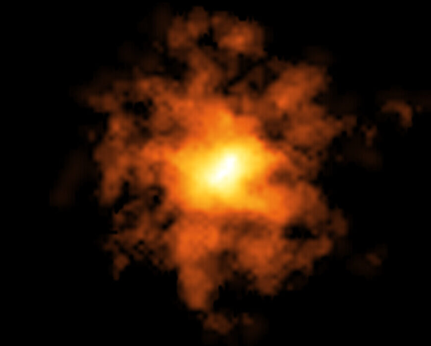 ALMA y el VLA revelan un vasto reservorio de combustible estelar en una galaxia cercana al amanecer cósmico