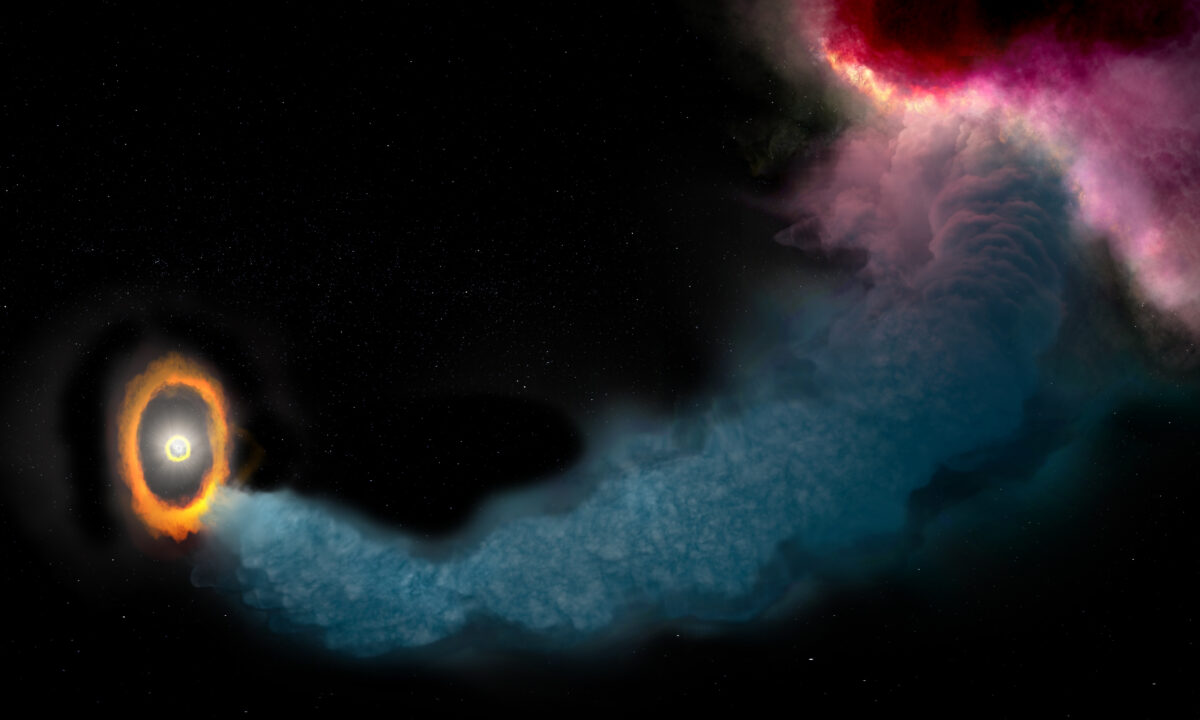 ALMA Captures a Trillion-Mile Stream Feeding the Triple-Star System GW Orionis